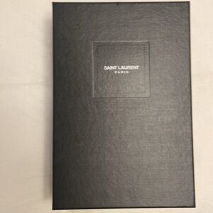 Saint Laurent Paris shoe box with heel replacements and all original tissue.